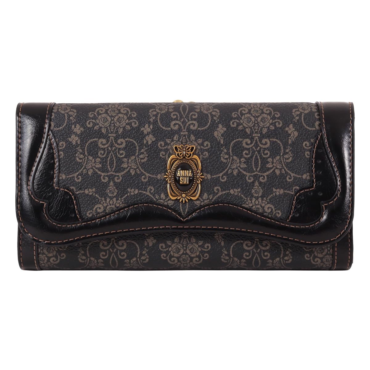 ♡新品♡完売品アナスイ 長財布 がま口 リーブル ANNASUI ダマスク 総柄 アナスイ 長財布 がま口 レディース リーブル 317880 ANNASUI